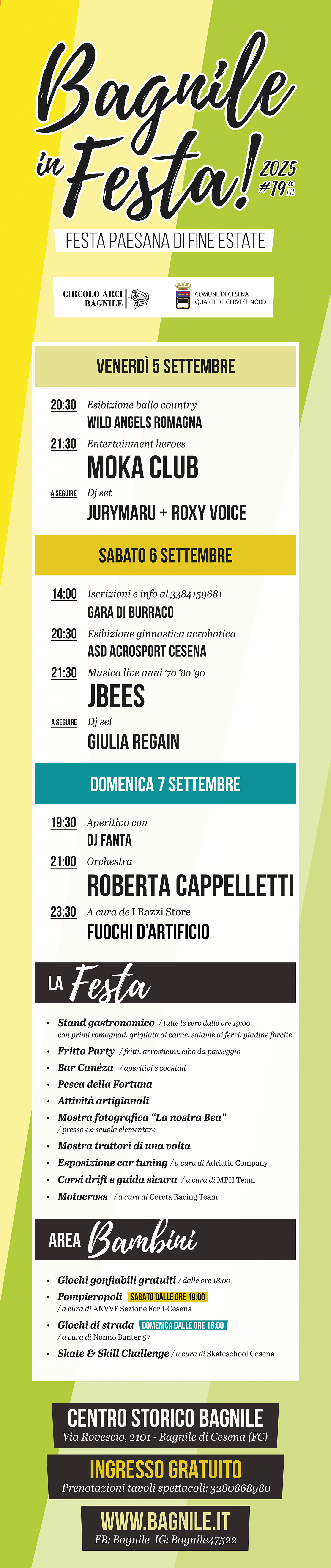 Locandina - Bagnile in festa! 5-6-7 settembre 2025
